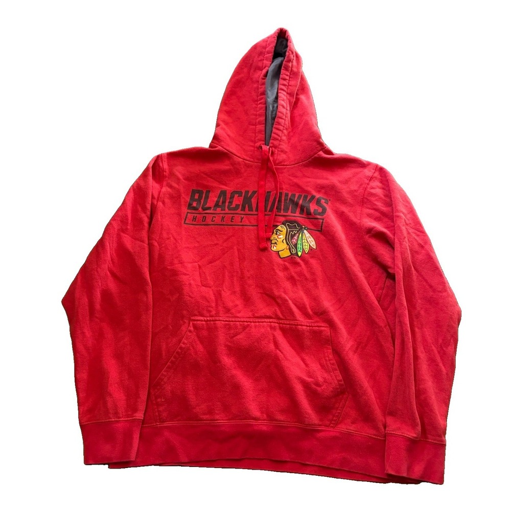 Chicago Blackhawks Hoodie Mens XL Red NHL